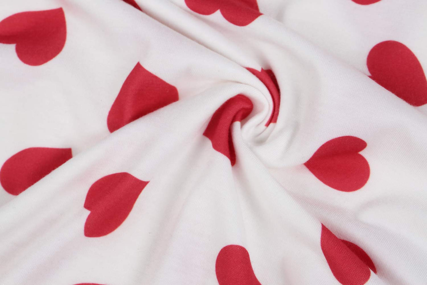 Womens Long Sleeve Heart Prints Blouse Crew Neck Valentines Tshirt Sweatshirt