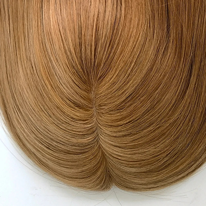 Silk Top PU Coated Clip-In Human Hair Topper for Women