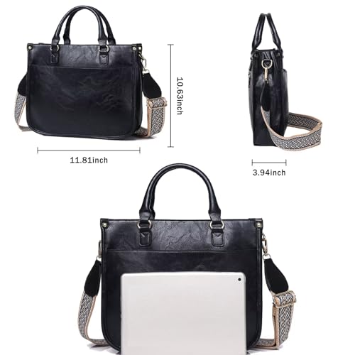 Vegan Leather Crossbody Bags for Women, Crossbody Purse with Guitar Strap Zipped Pockets Handbag