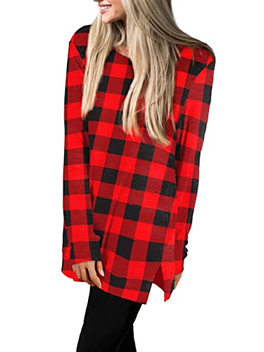 Womens Casual Sweatshirts Long Sleeve Shirts Oversized With Pocket Tunic Tops