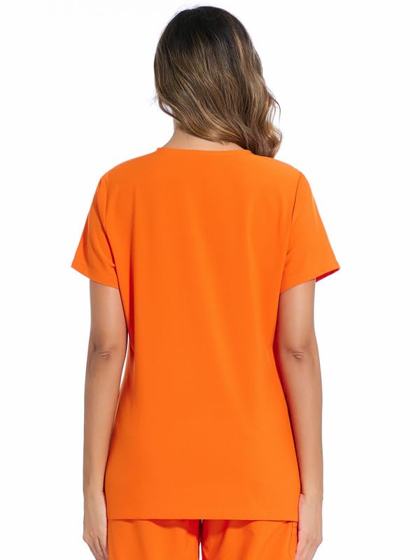 COZYFIT Scrub Tops for Woman - Soft Stretch, V-Neck Top Scrubs with 3 Pockets, Easy Care for Women