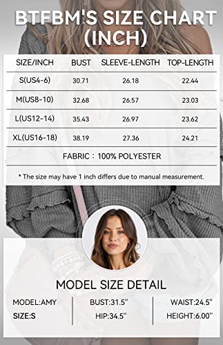 Women’s V Neck Long Sleeve Blouse Loose Fit Tunics Ruffles Off Shoulder Waffle Knit Solid Color Tops