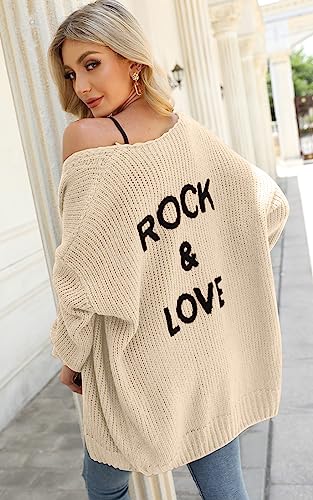 PRETTYGARDEN Women's Long Sleeve Open Front Knit Cardigans Sweaters Soft Loose Draped Coat Outerwear
