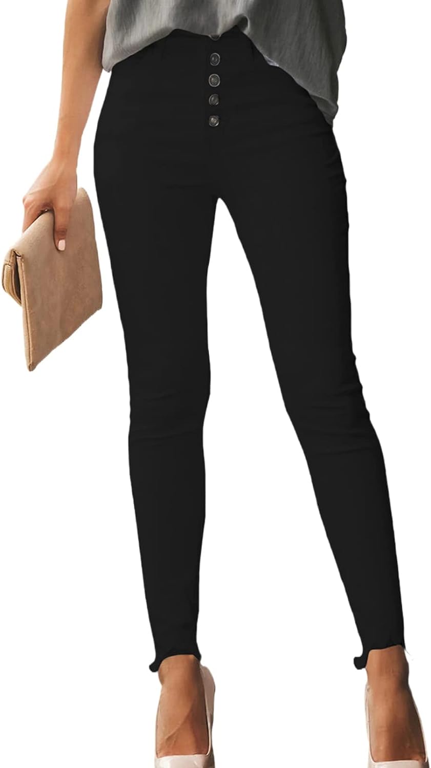 Women's Ripped Jeans Straight Leg Distressed Boyfriend Denim Pants