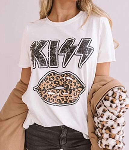 Women's Fitted Vintage Rock Band Country Music Short Sleeve T-Shirts