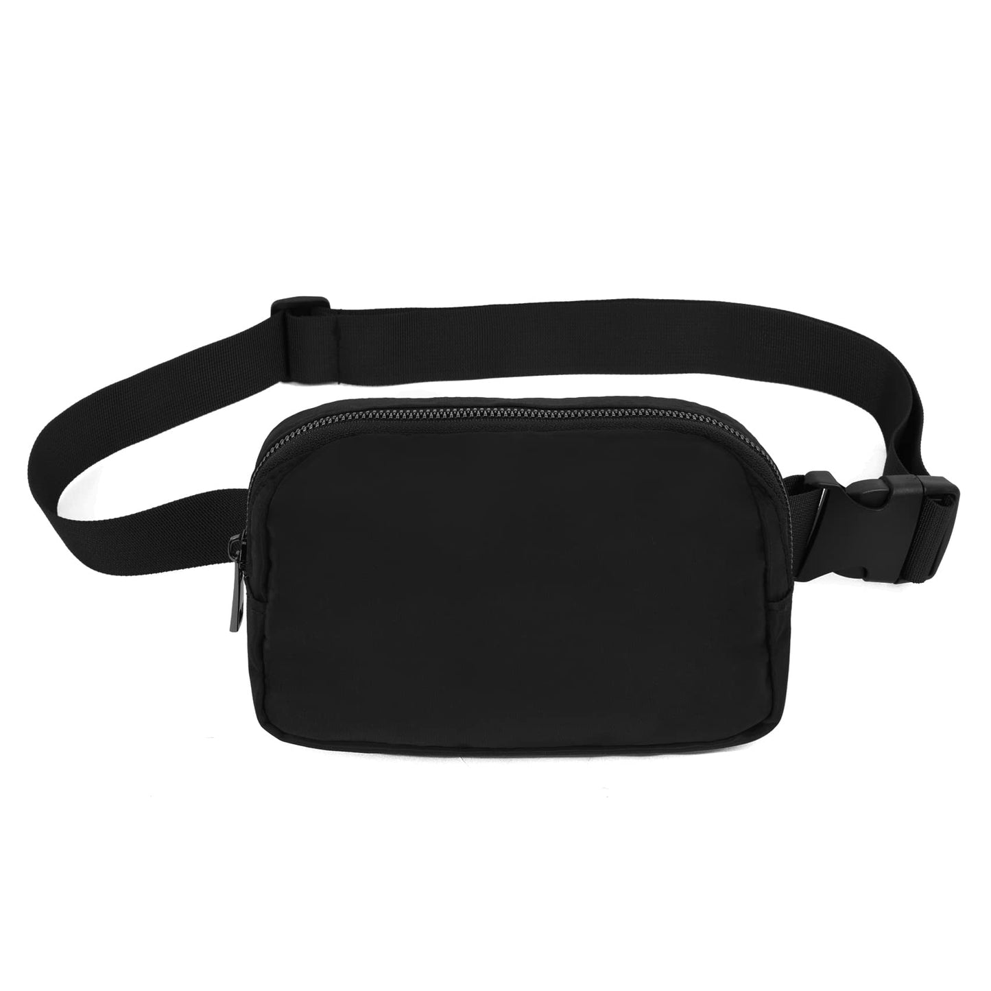 VOROLO Fanny Pack Christmas Gift For Women And Men Crossbody Bag Belt Bag Bum Bag with Adjustable Strap for Sports Black