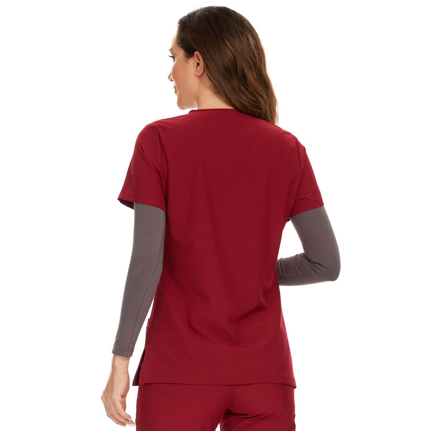 COZYFIT Scrub Tops for Woman - Soft Stretch, V-Neck Top Scrubs with 3 Pockets, Easy Care for Women