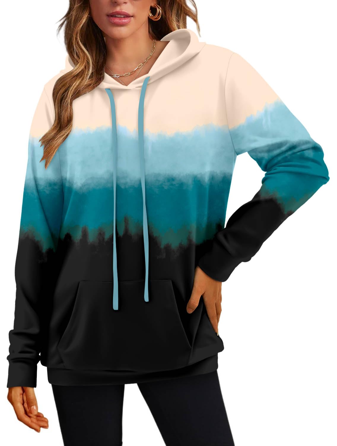 Women's Pullover Hoodies Girls Trendy Fashion Tops Hooded Sweatshirts
