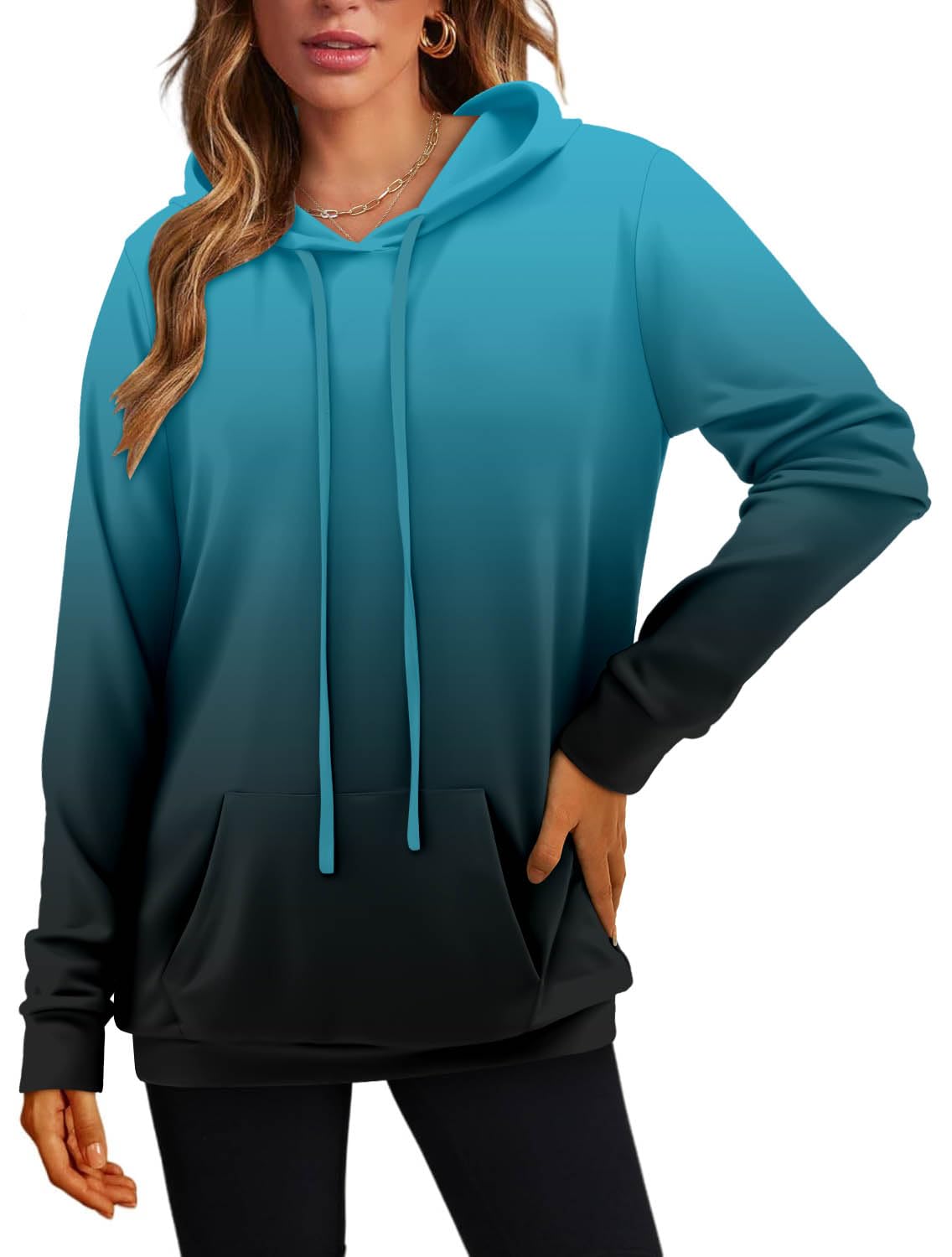 Women's Pullover Hoodies Girls Trendy Fashion Tops Hooded Sweatshirts