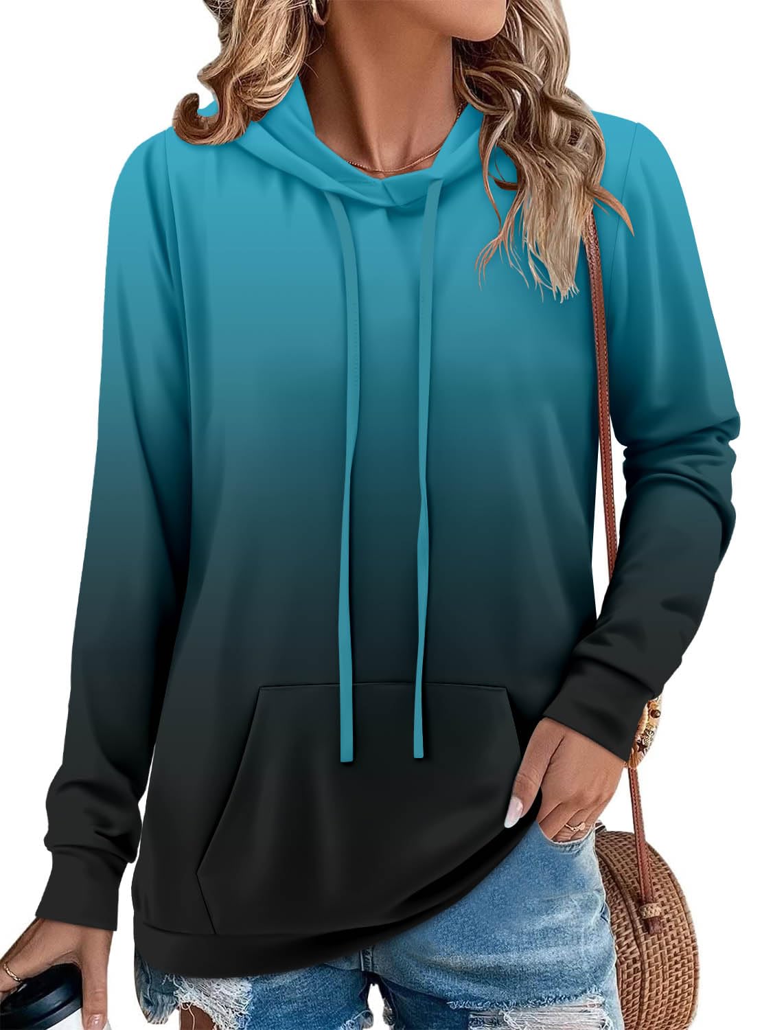 Women's Pullover Hoodies Girls Trendy Fashion Tops Hooded Sweatshirts