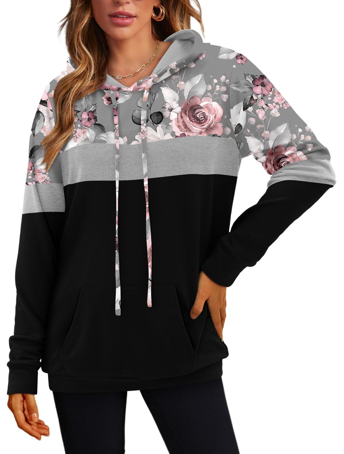 Women's Pullover Hoodies Girls Trendy Fashion Tops Hooded Sweatshirts