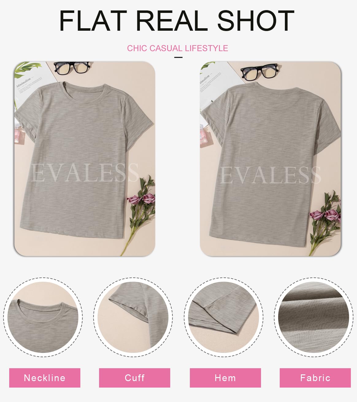 Womens Casual Polka Dot Tops Crewneck Short Sleeve T Shirts Fashion 2024 Spring Summer Loose Fit Shirts