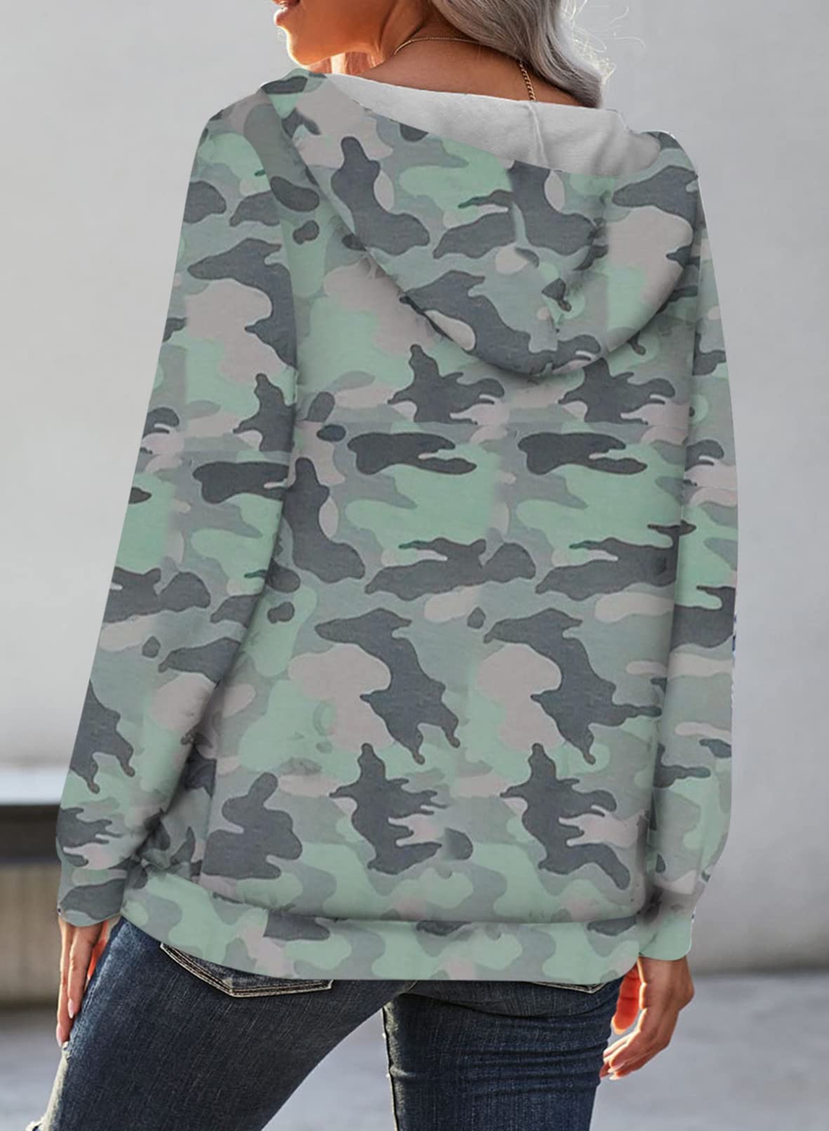 Women's Casual Long Sleeve Hoodies Sweatshirts Drawstring Pullover Tunic Tops With Pockets