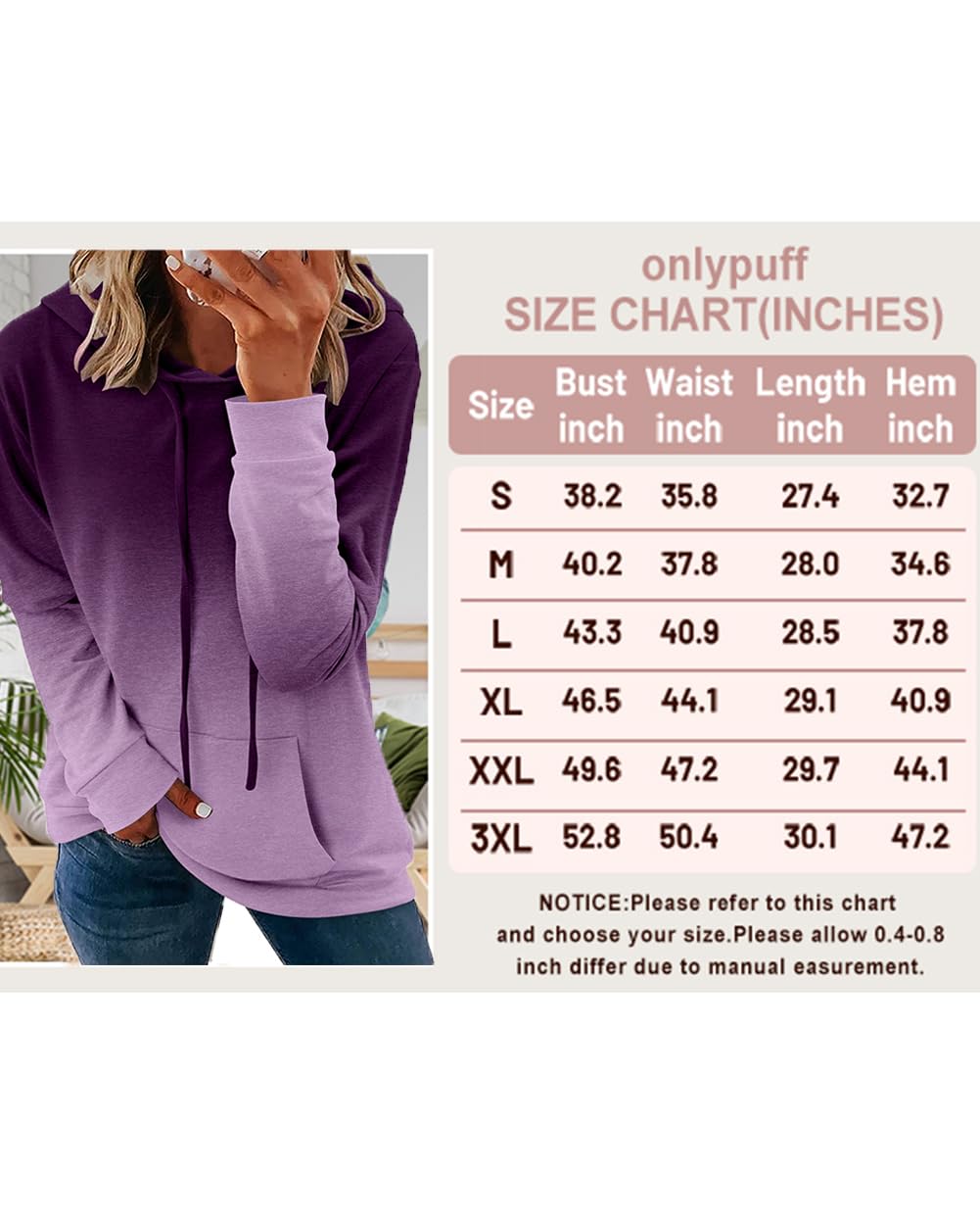 Women's Pullover Hoodies Girls Trendy Fashion Tops Hooded Sweatshirts