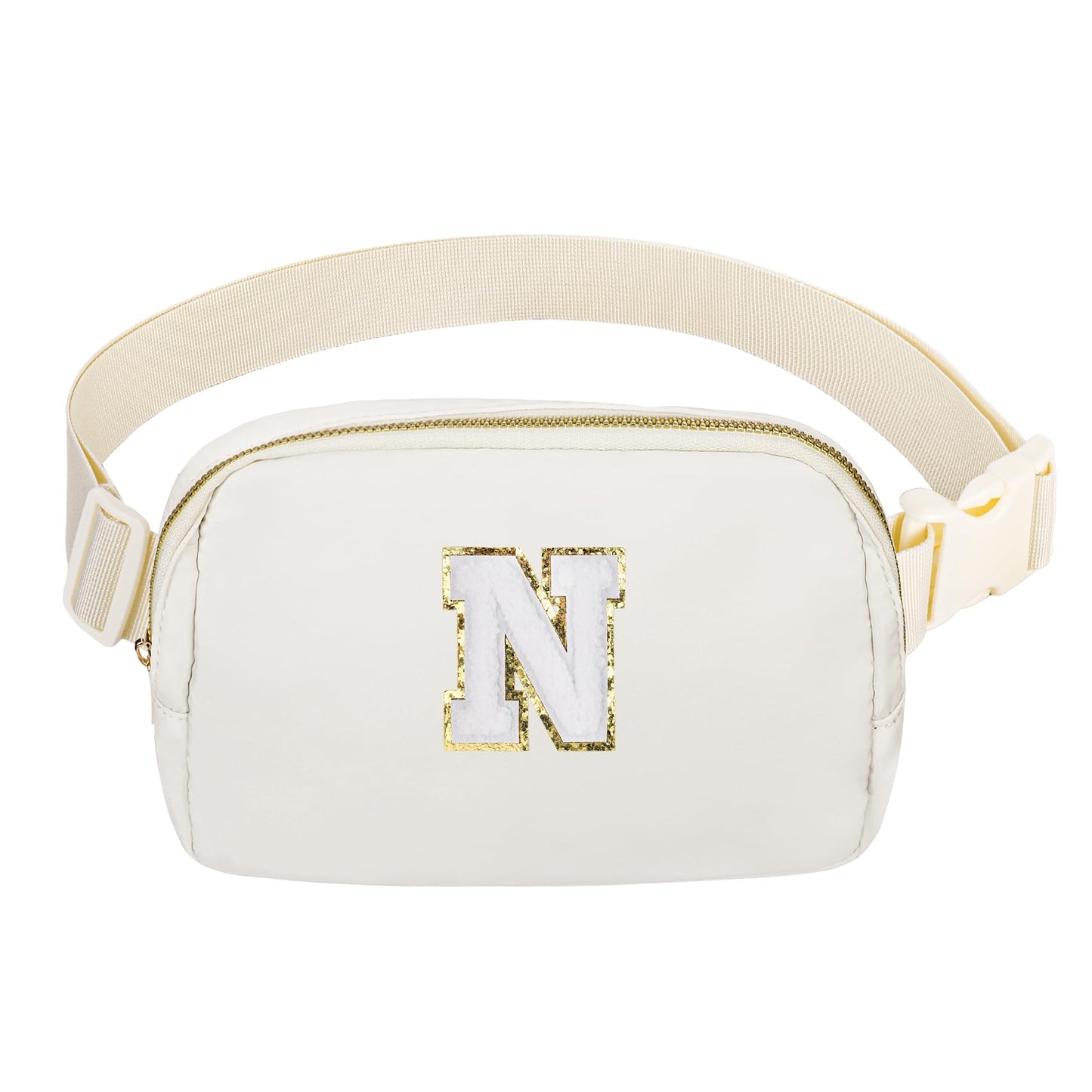 VOROLO Fanny Pack Christmas Gift For Women And Men Crossbody Bag Belt Bag Bum Bag with Adjustable Strap for Sports Black