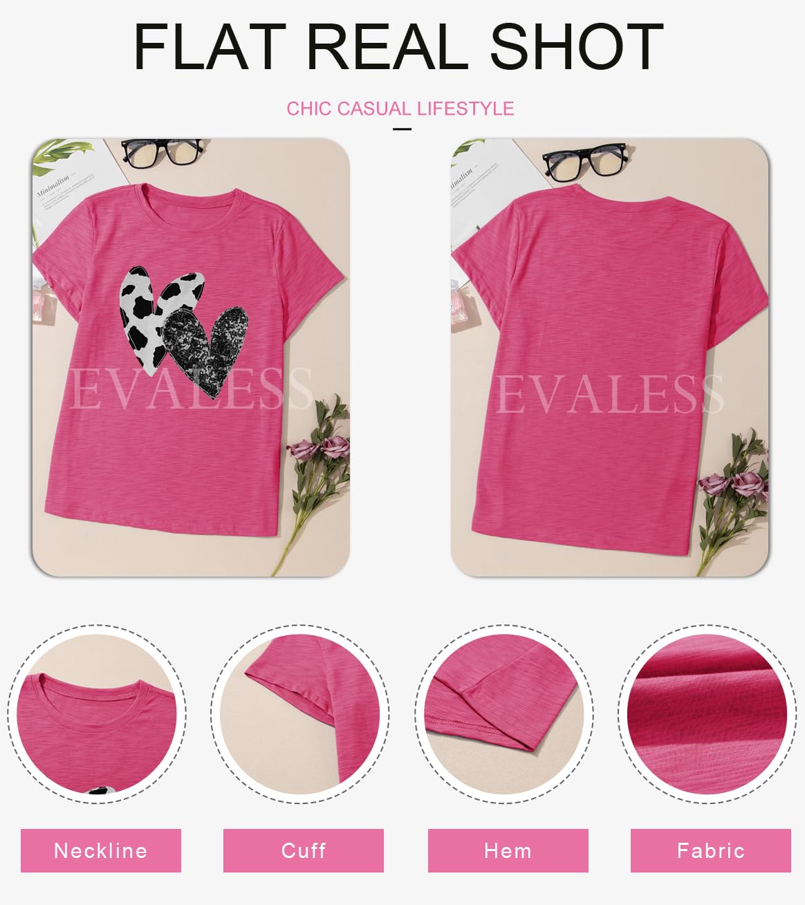 Womens Casual Polka Dot Tops Crewneck Short Sleeve T Shirts Fashion 2024 Spring Summer Loose Fit Shirts