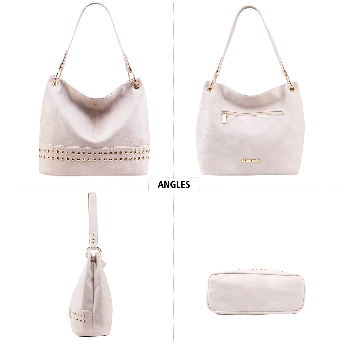 Hobo Bag Purses and Handbags for Women Top Handle Handbags with Zipper