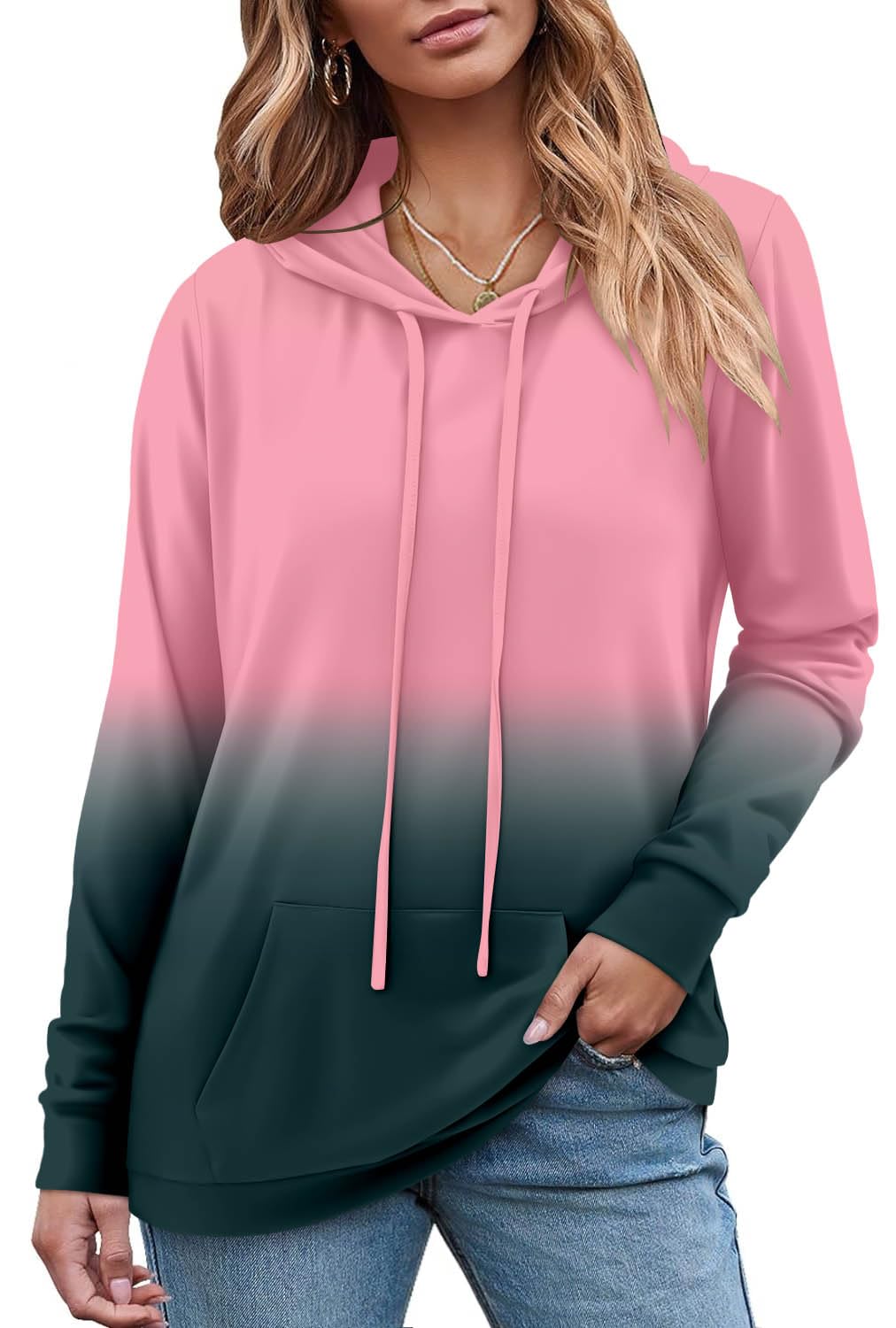 Women's Pullover Hoodies Girls Trendy Fashion Tops Hooded Sweatshirts