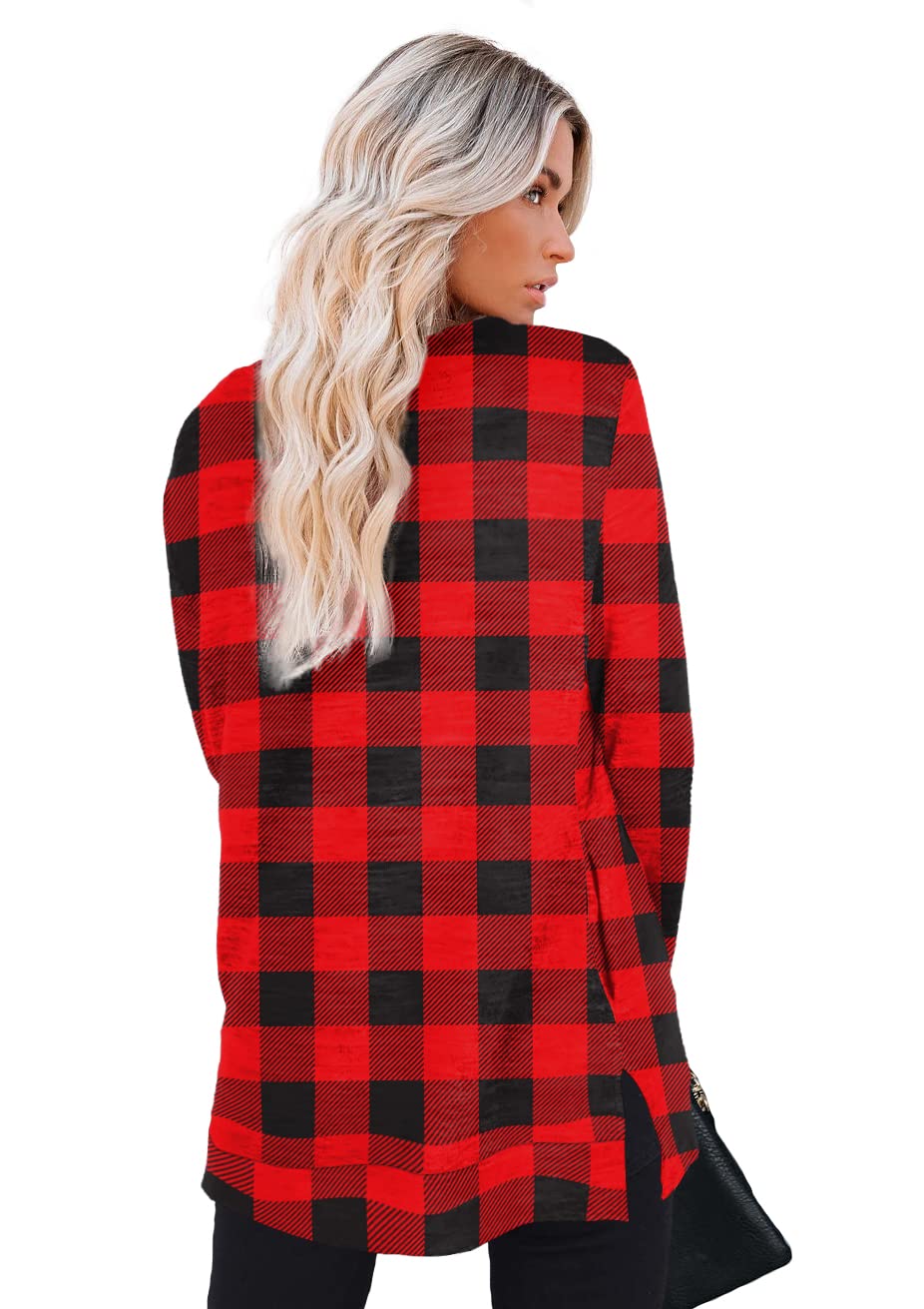 Womens Casual Sweatshirts Long Sleeve Shirts Oversized With Pocket Tunic Tops