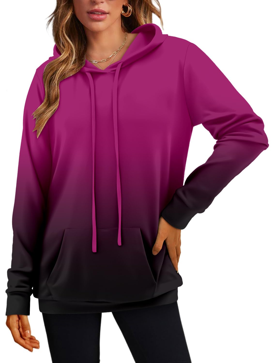 Women's Pullover Hoodies Girls Trendy Fashion Tops Hooded Sweatshirts