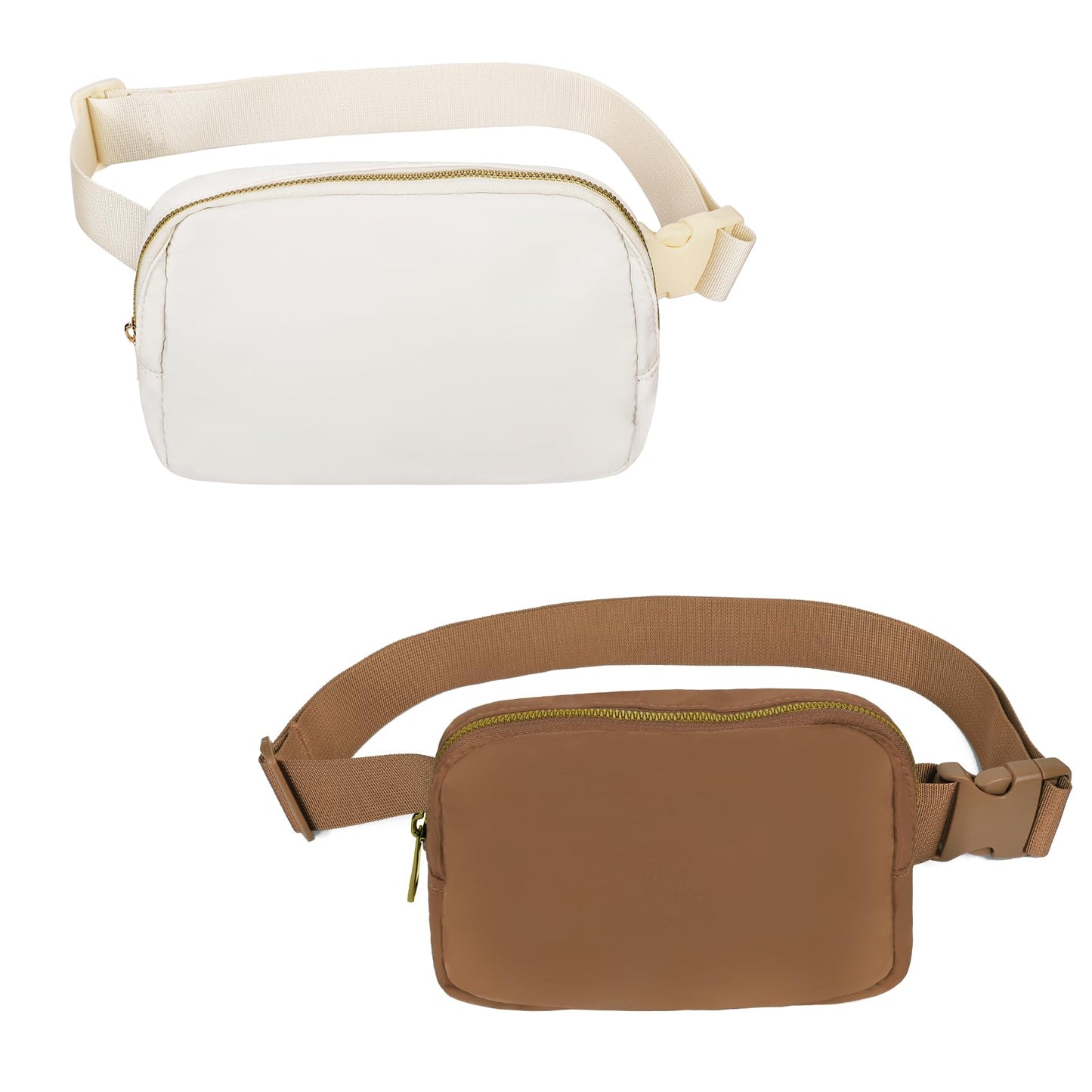 VOROLO Fanny Pack Christmas Gift For Women And Men Crossbody Bag Belt Bag Bum Bag with Adjustable Strap for Sports Black