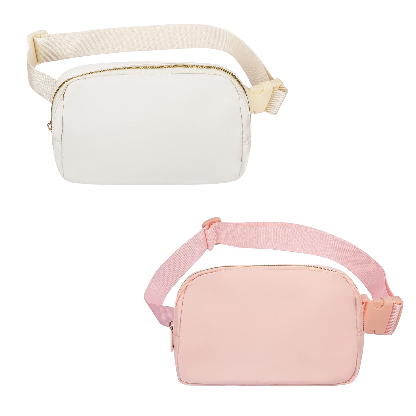 VOROLO Fanny Pack Christmas Gift For Women And Men Crossbody Bag Belt Bag Bum Bag with Adjustable Strap for Sports Black