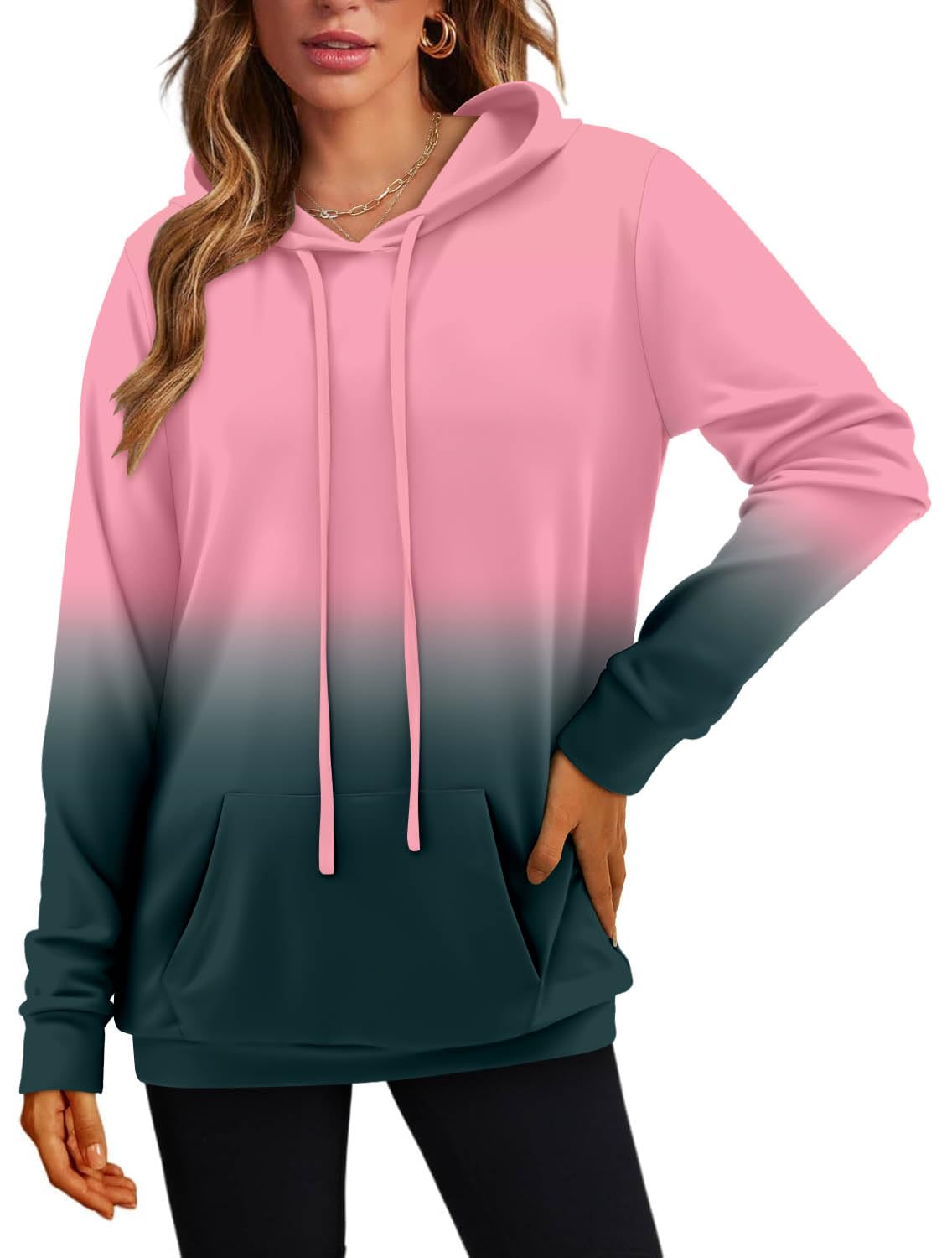 Women's Pullover Hoodies Girls Trendy Fashion Tops Hooded Sweatshirts