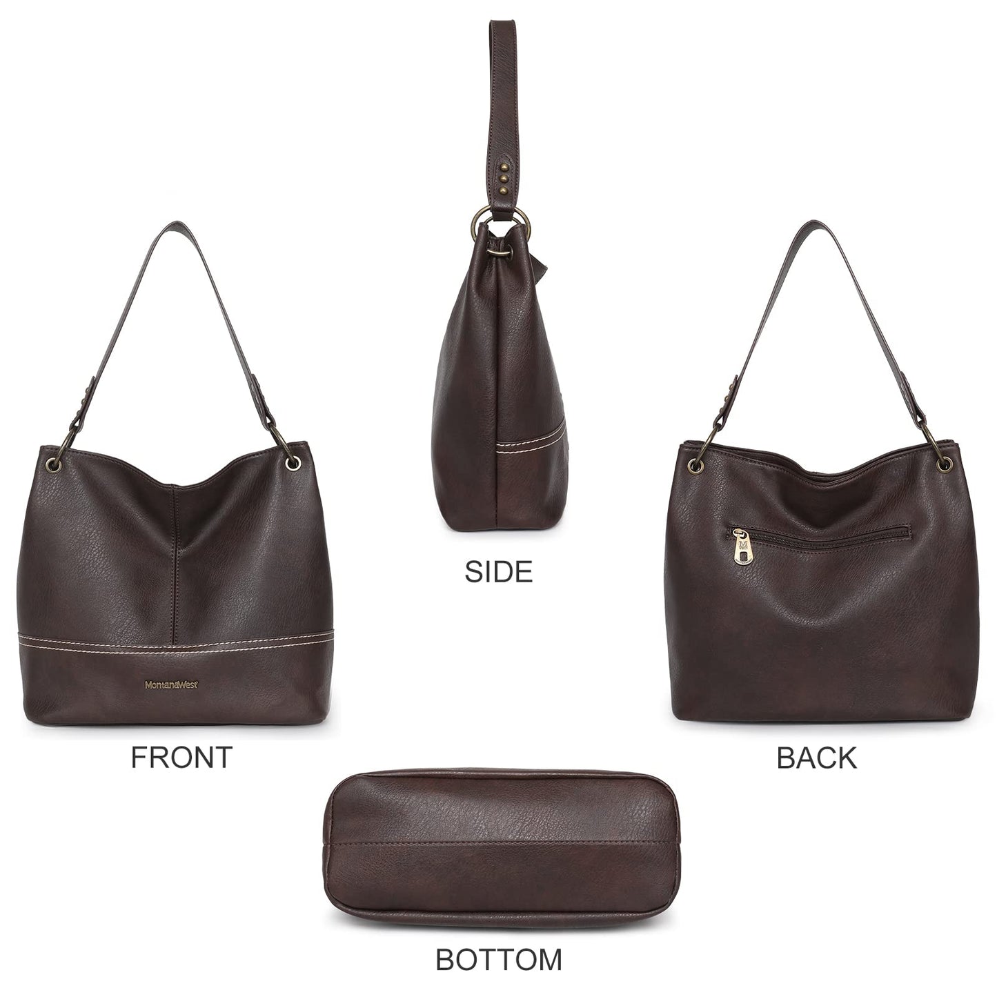 Hobo Bag Purses and Handbags for Women Top Handle Handbags with Zipper
