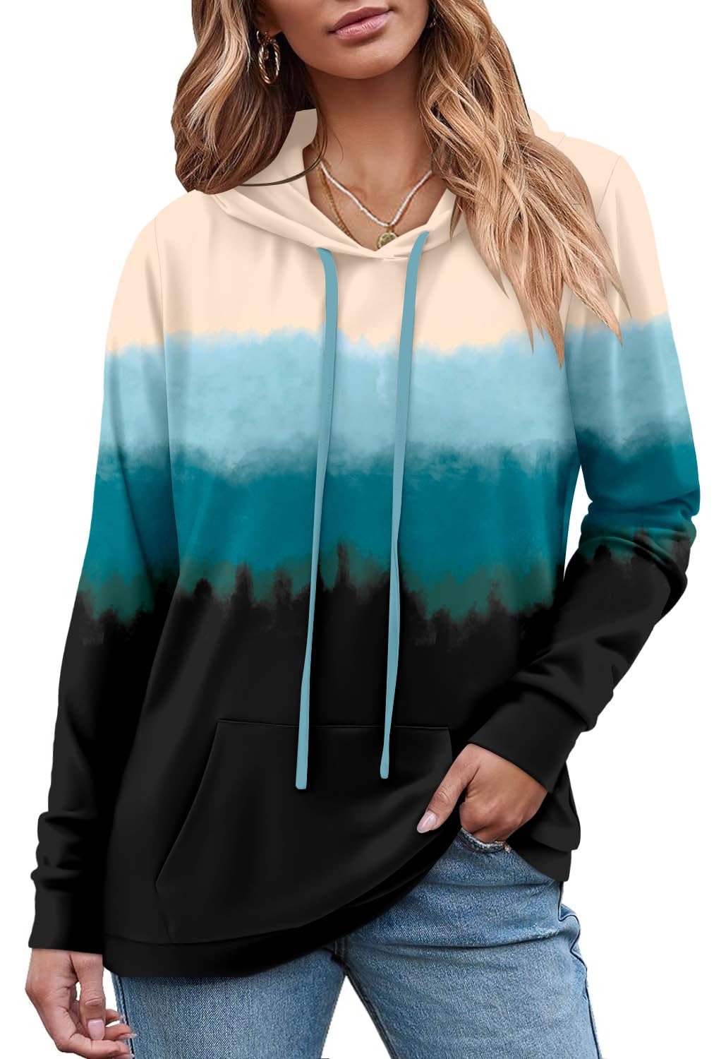 Women's Pullover Hoodies Girls Trendy Fashion Tops Hooded Sweatshirts