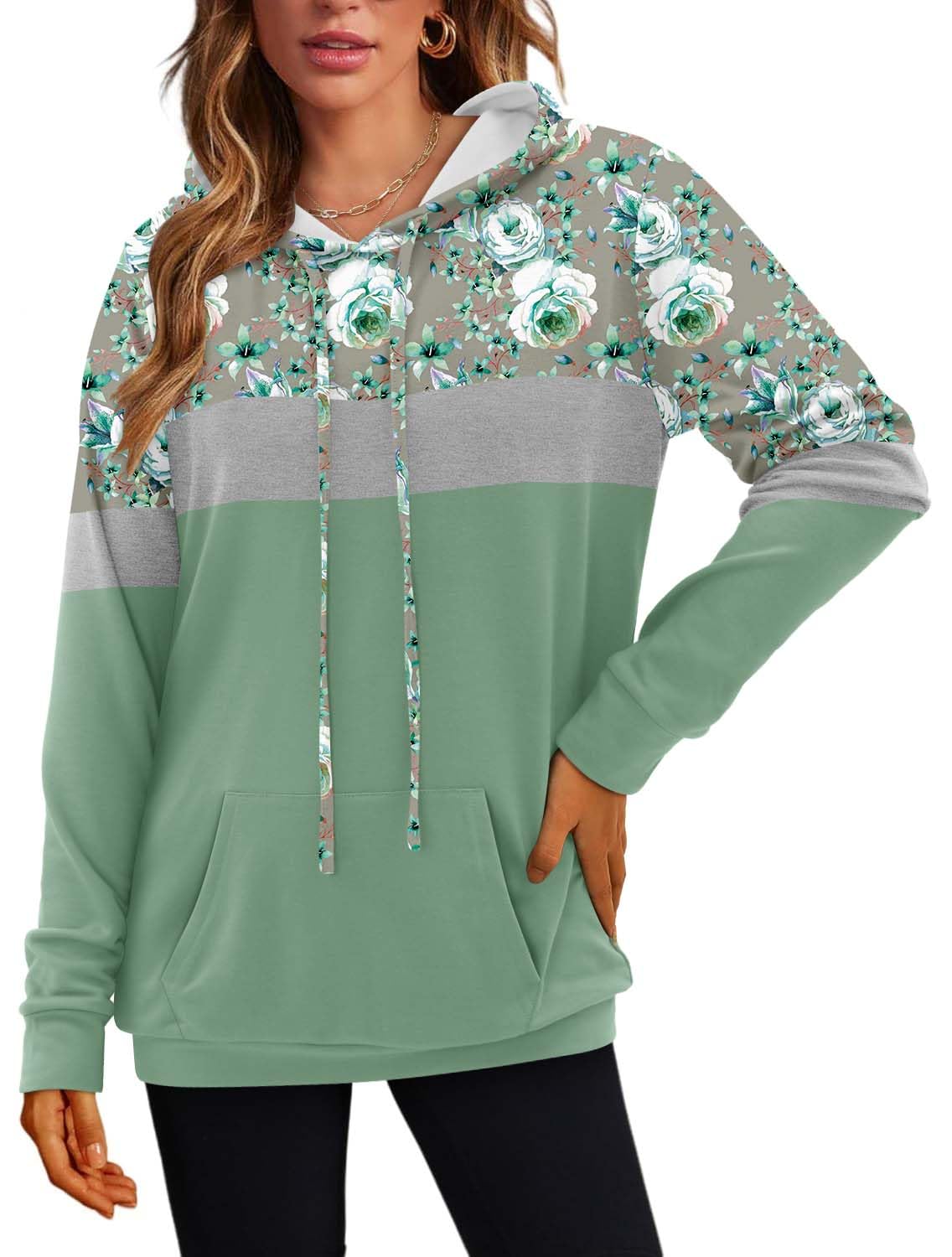 Women's Pullover Hoodies Girls Trendy Fashion Tops Hooded Sweatshirts