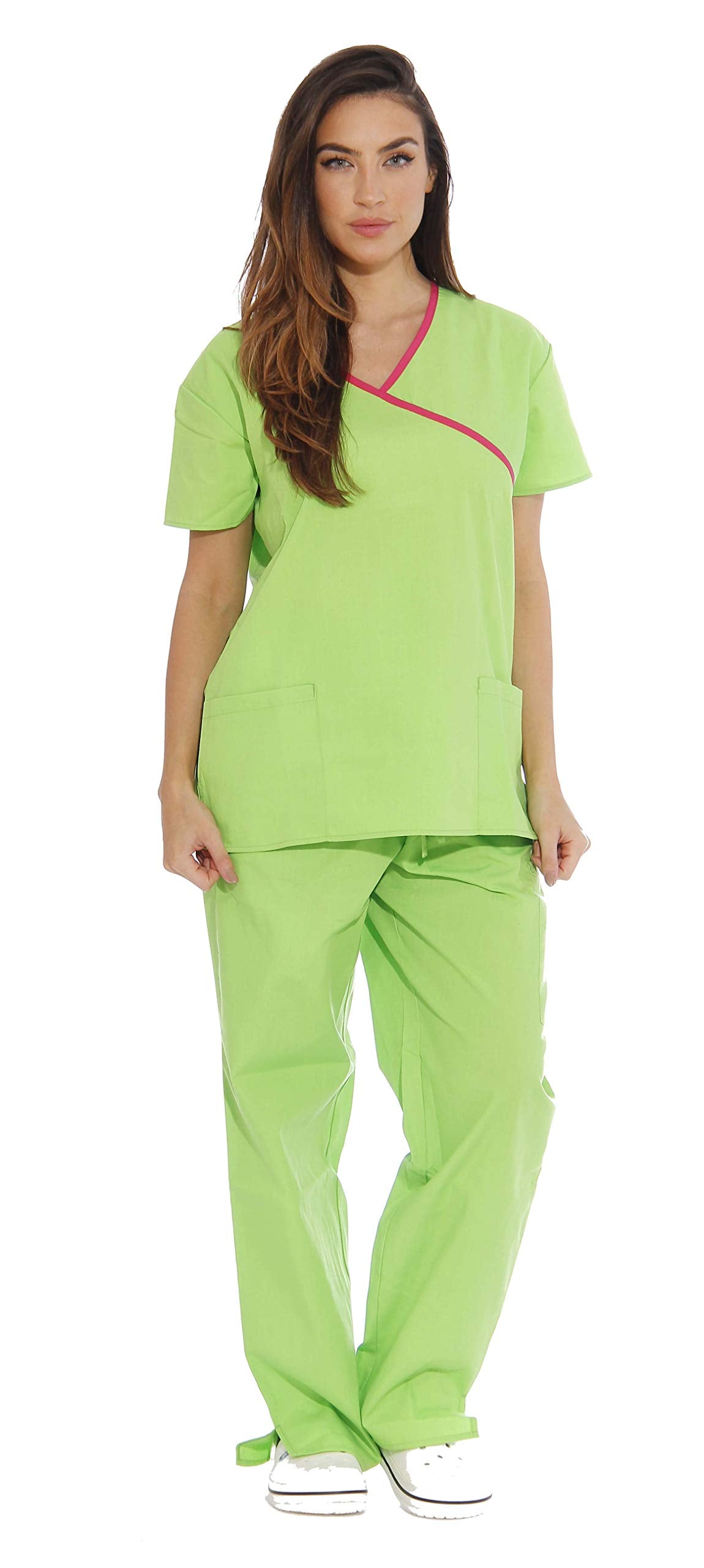 Just Love Women's Scrub Sets Medical Scrubs (Mock Wrap)