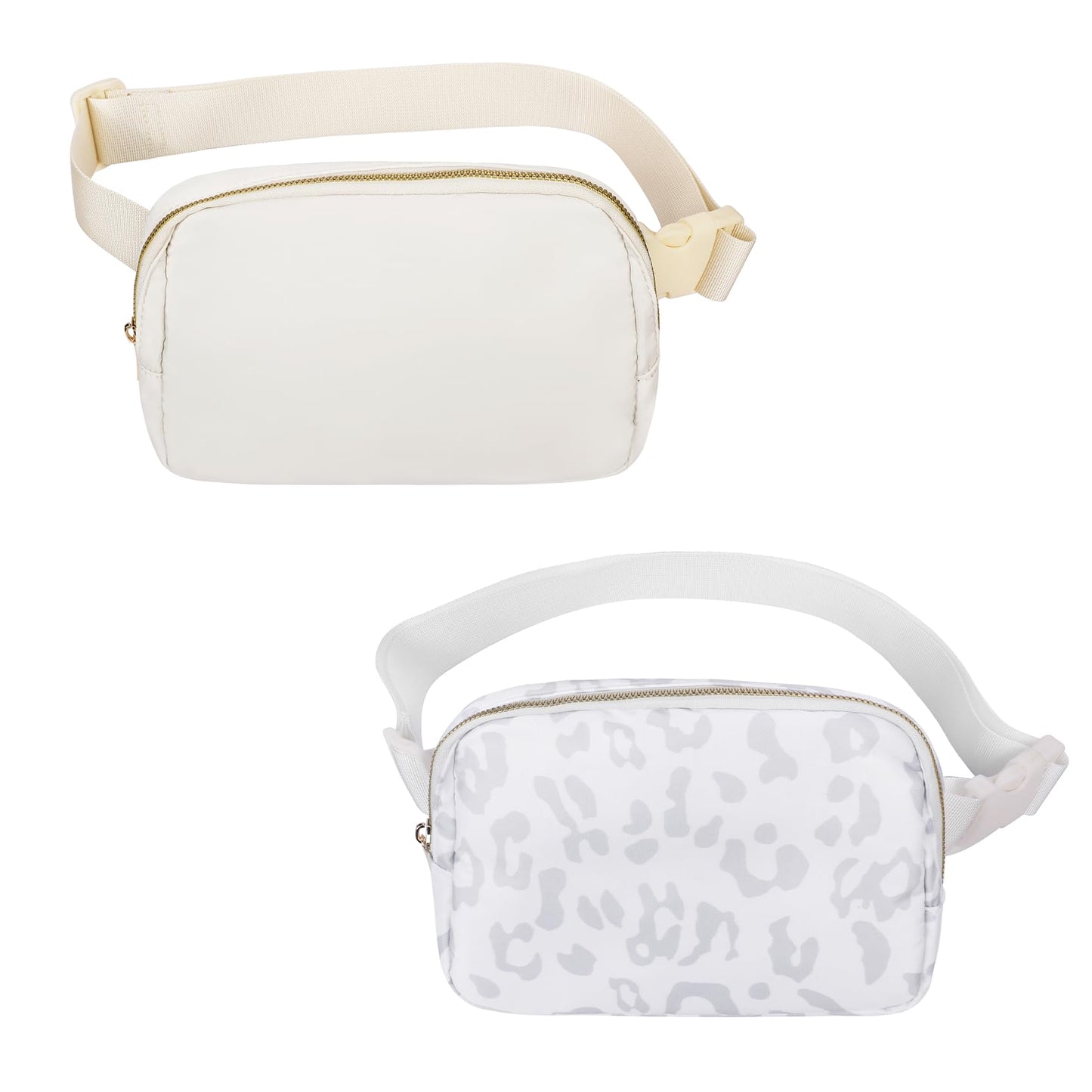 VOROLO Fanny Pack Christmas Gift For Women And Men Crossbody Bag Belt Bag Bum Bag with Adjustable Strap for Sports Black