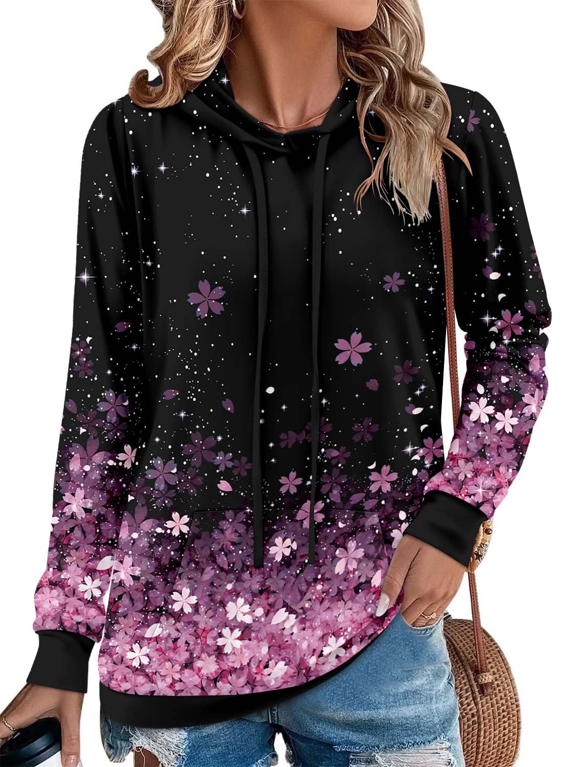 Women's Pullover Hoodies Girls Trendy Fashion Tops Hooded Sweatshirts