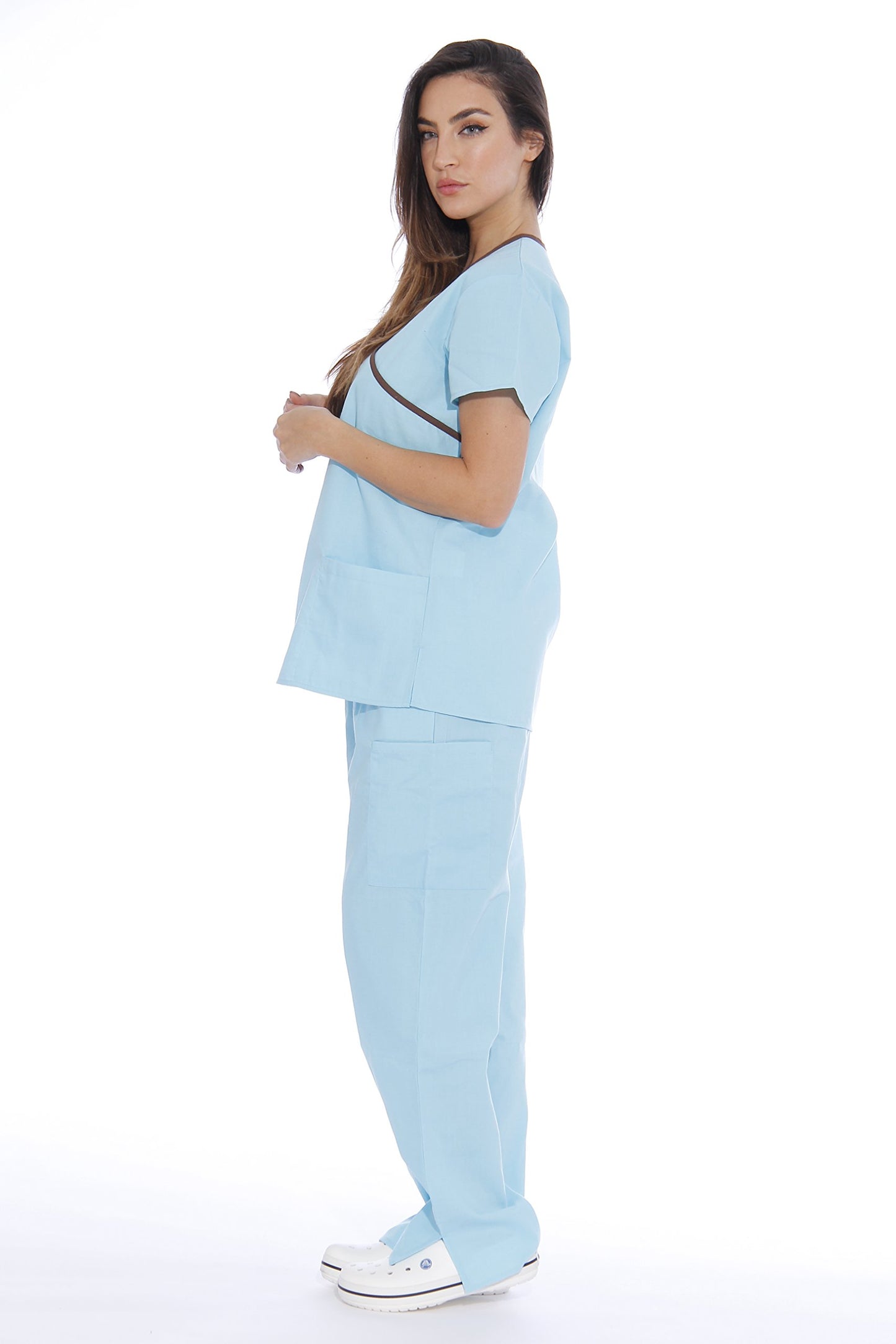 Just Love Women's Scrub Sets Medical Scrubs (Mock Wrap)