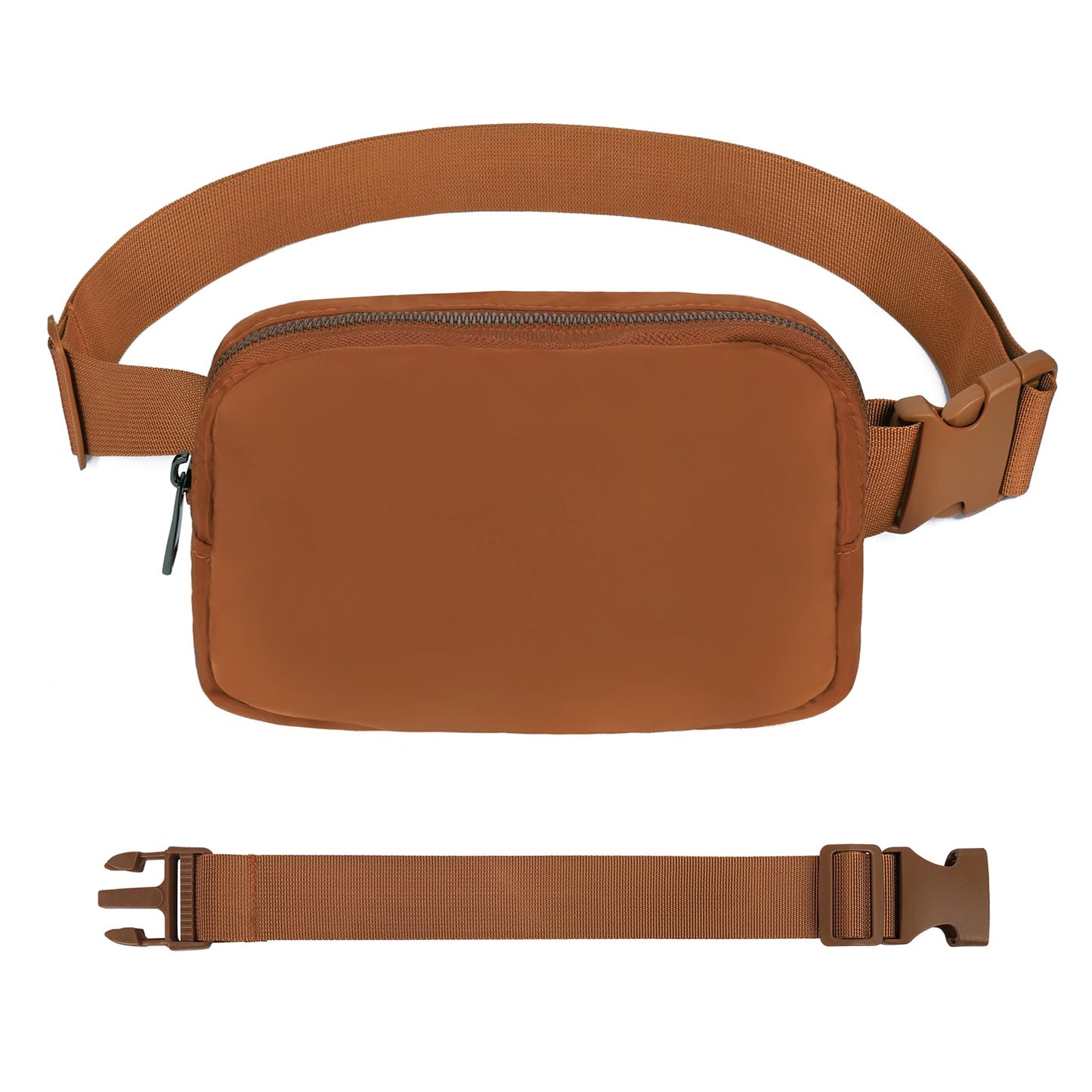 VOROLO Fanny Pack Christmas Gift For Women And Men Crossbody Bag Belt Bag Bum Bag with Adjustable Strap for Sports Black