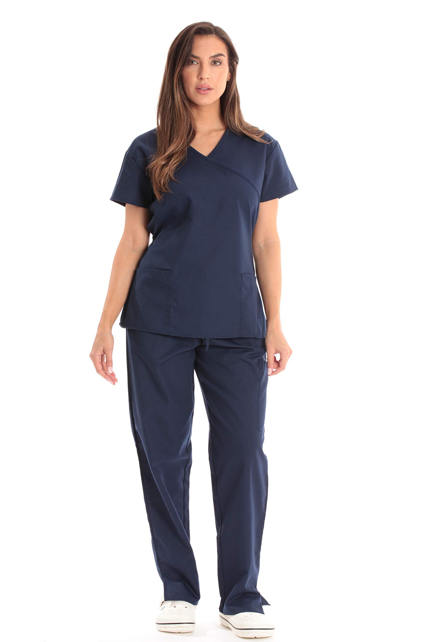 Just Love Women's Scrub Sets Medical Scrubs (Mock Wrap)