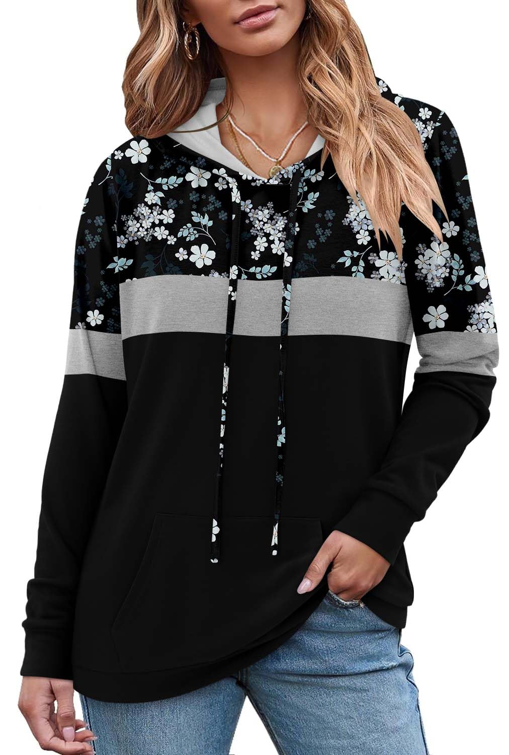 Women's Pullover Hoodies Girls Trendy Fashion Tops Hooded Sweatshirts