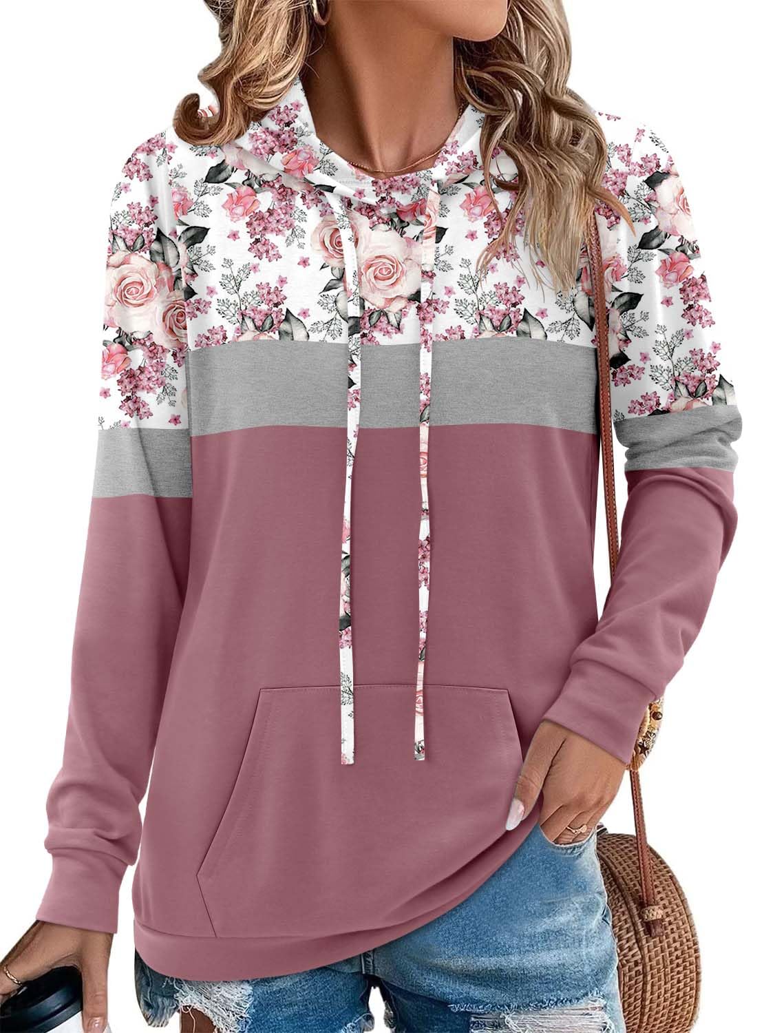 Women's Pullover Hoodies Girls Trendy Fashion Tops Hooded Sweatshirts