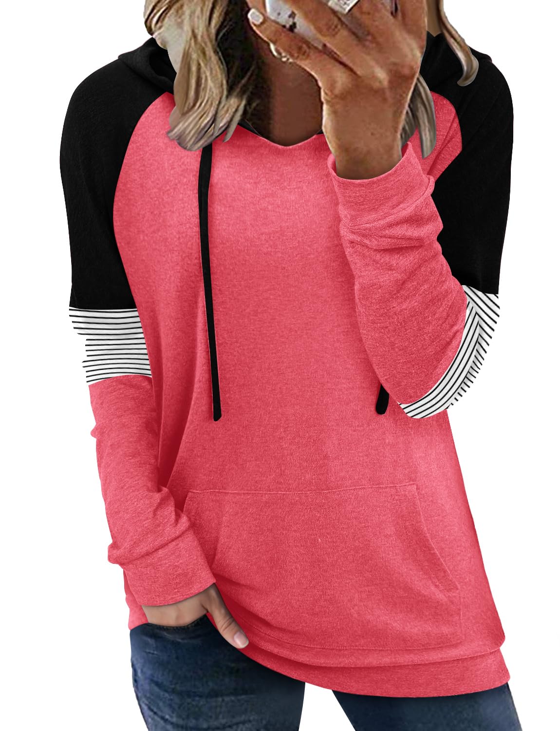 Women's Pullover Hoodies Girls Trendy Fashion Tops Hooded Sweatshirts