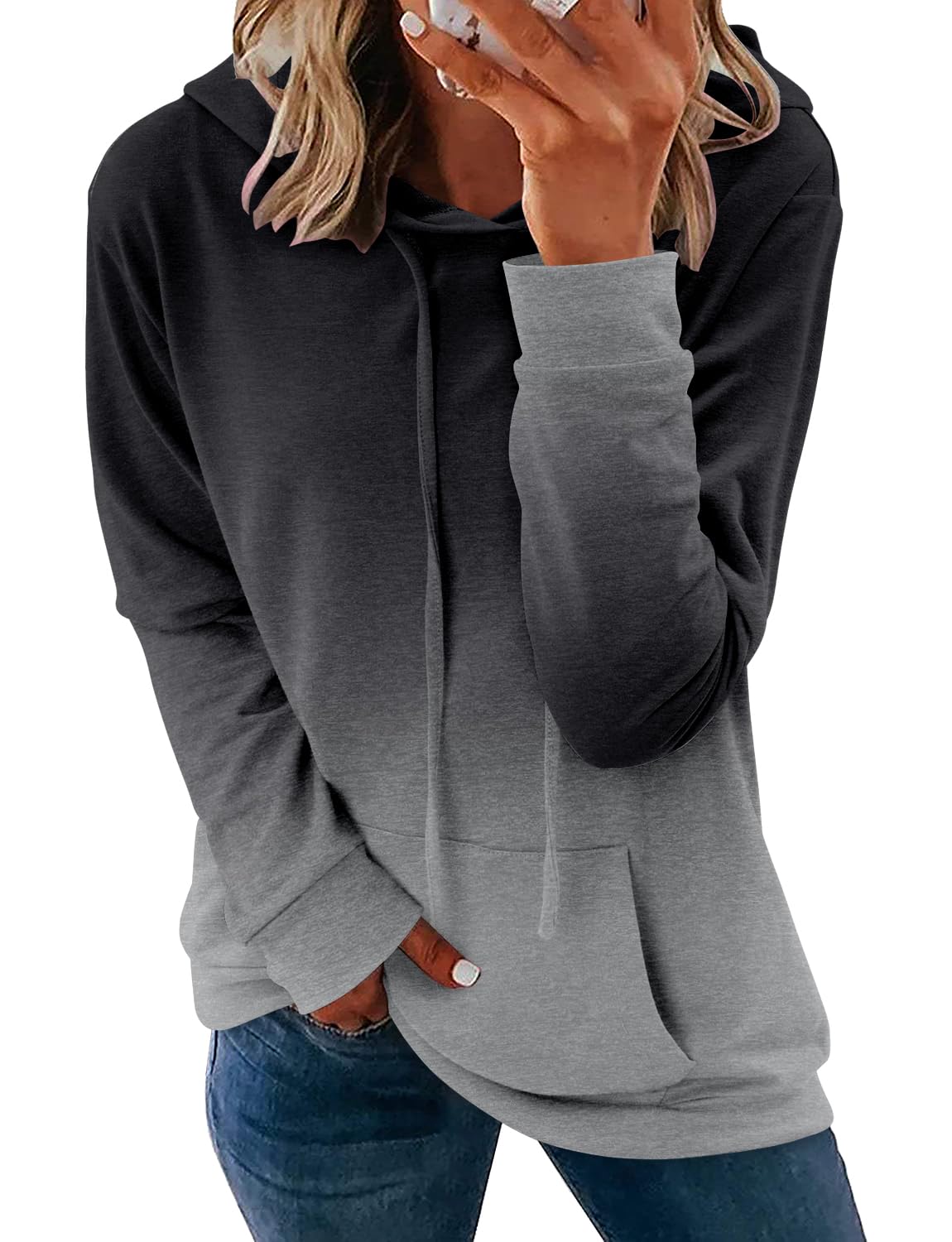 Women's Pullover Hoodies Girls Trendy Fashion Tops Hooded Sweatshirts