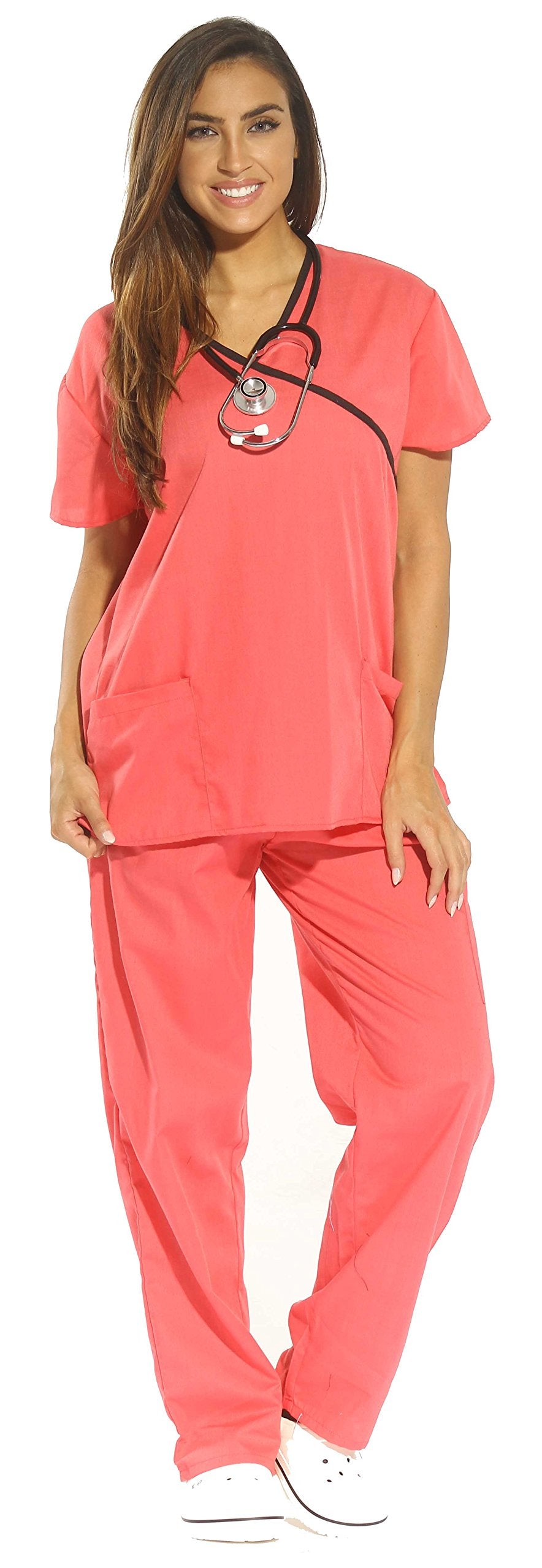 Just Love Women's Scrub Sets Medical Scrubs (Mock Wrap)