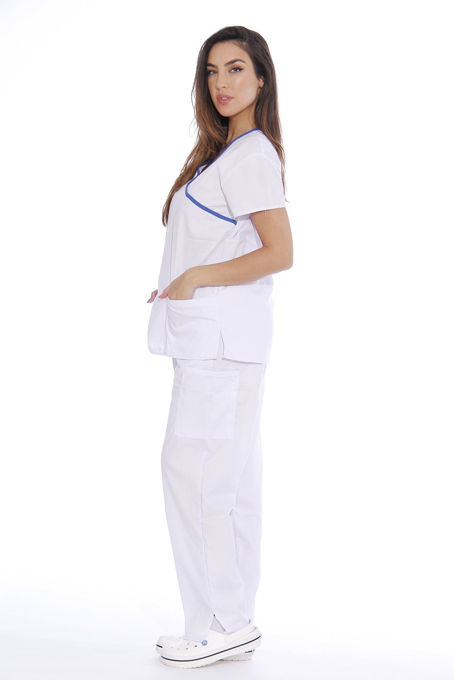 Just Love Women's Scrub Sets Medical Scrubs (Mock Wrap)