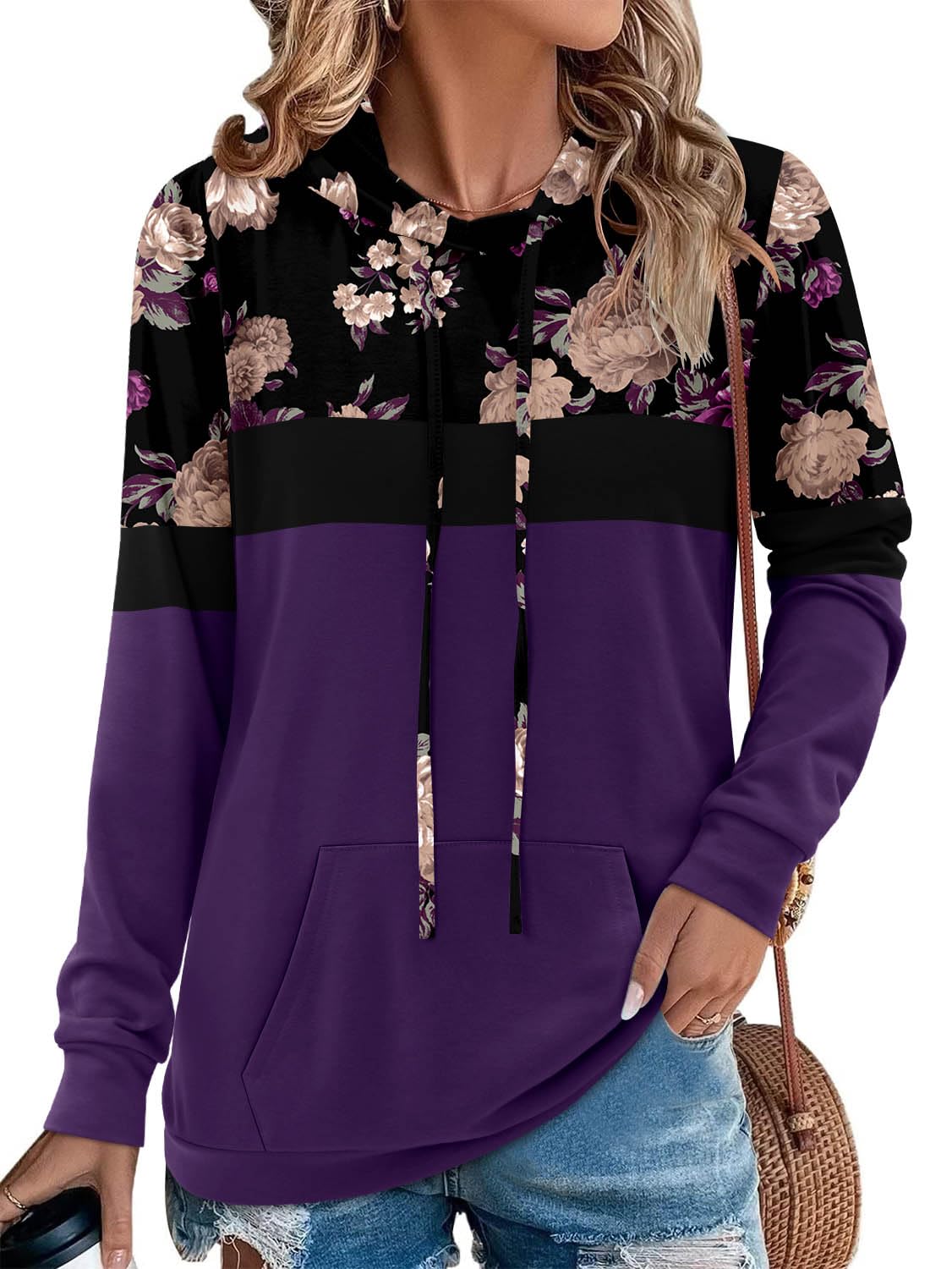 Women's Pullover Hoodies Girls Trendy Fashion Tops Hooded Sweatshirts