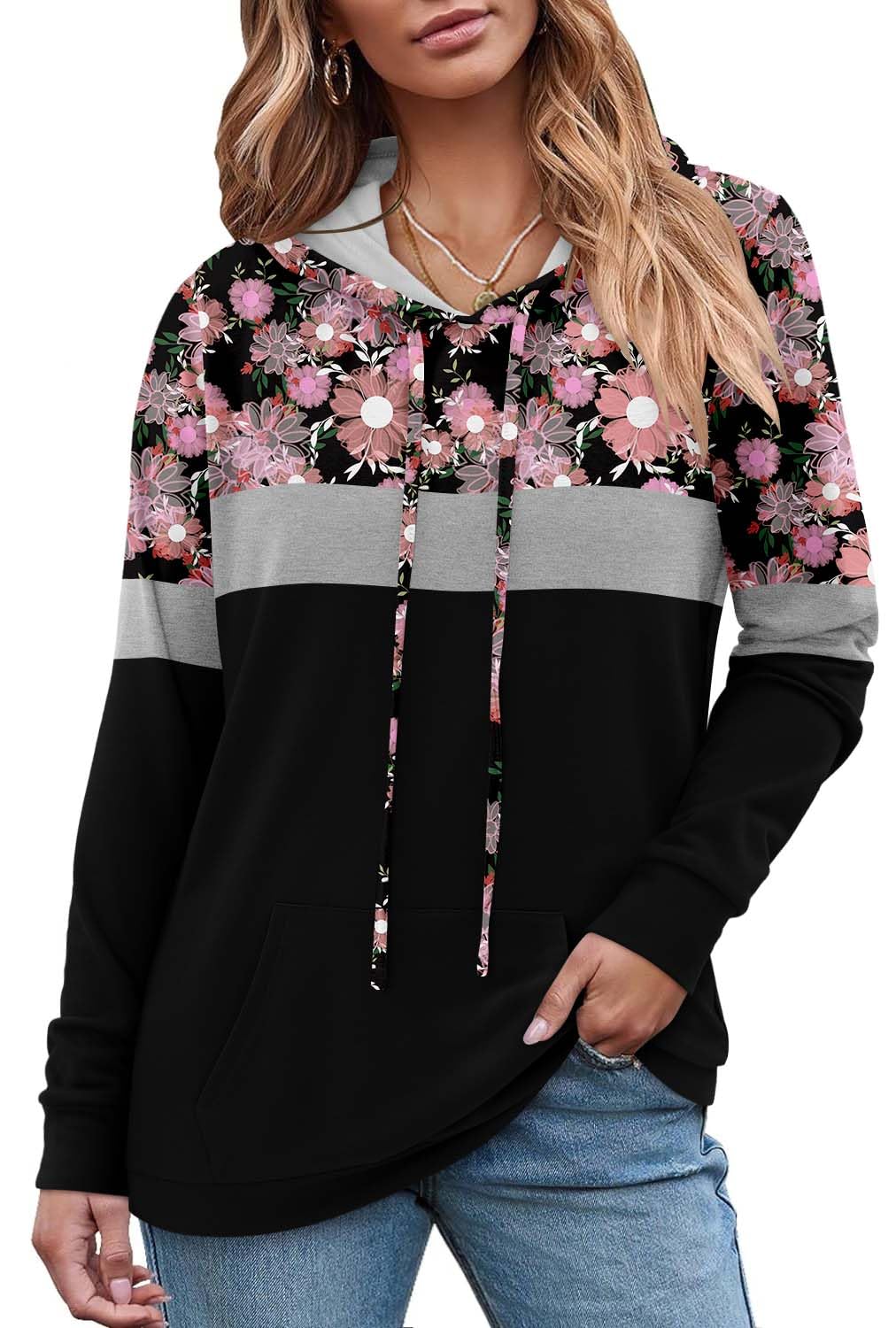 Women's Pullover Hoodies Girls Trendy Fashion Tops Hooded Sweatshirts
