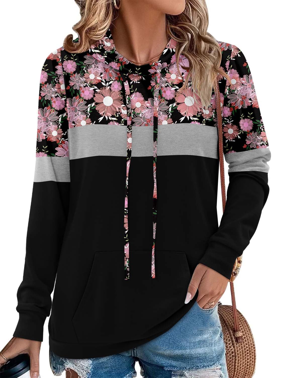 Women's Pullover Hoodies Girls Trendy Fashion Tops Hooded Sweatshirts