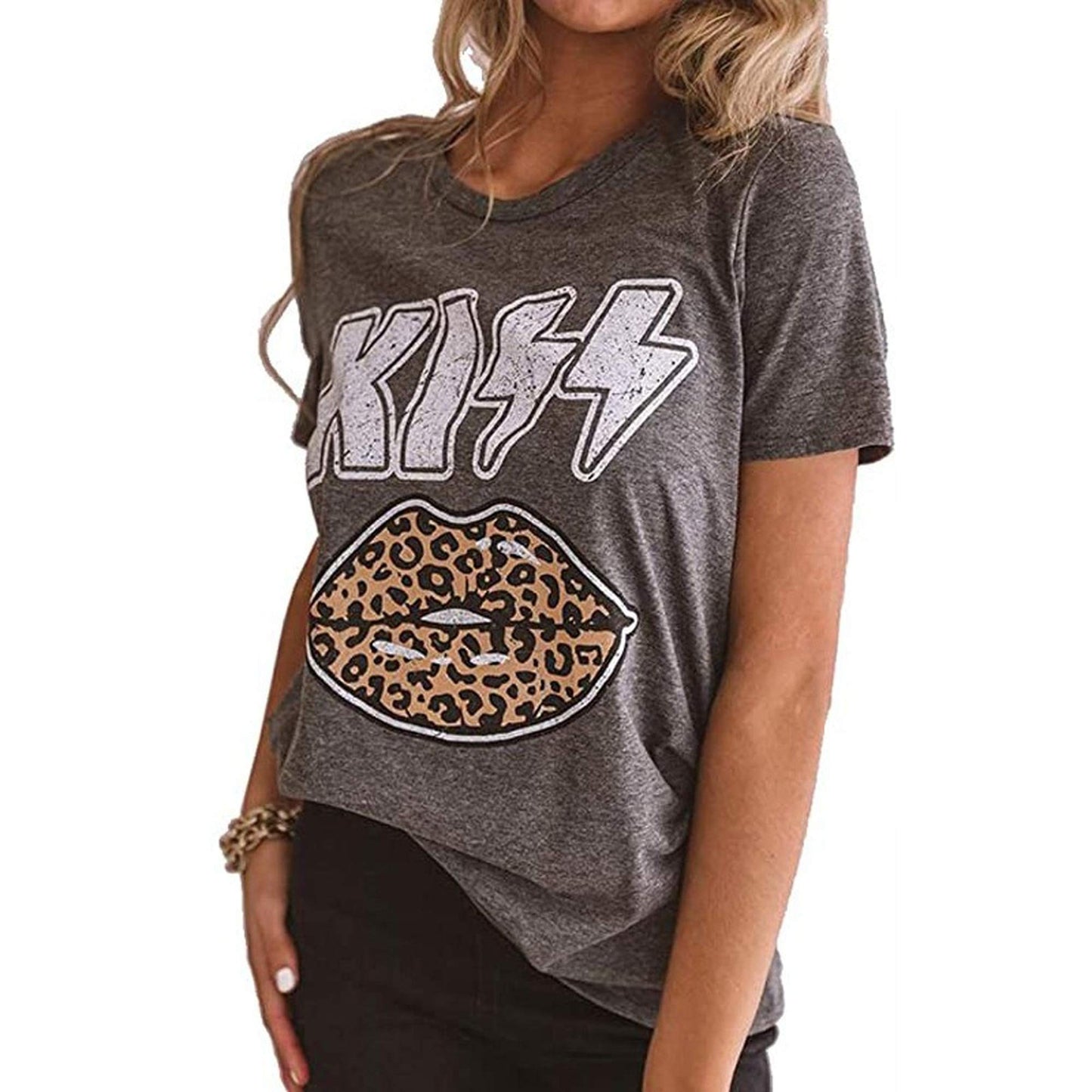 Women's Fitted Vintage Rock Band Country Music Short Sleeve T-Shirts