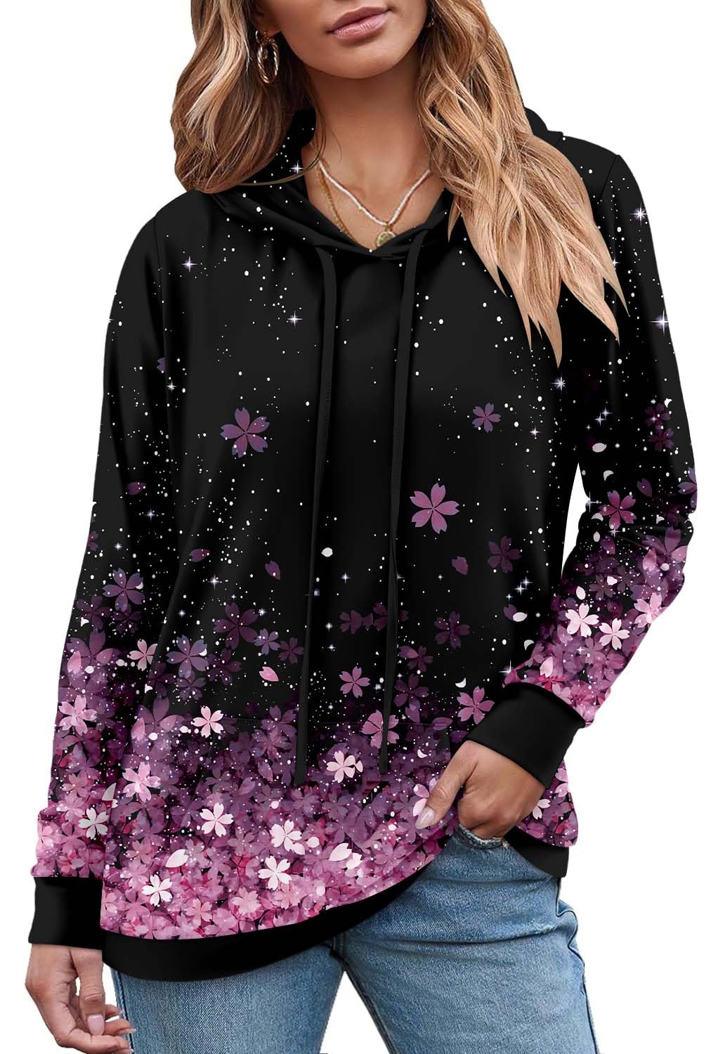 Women's Pullover Hoodies Girls Trendy Fashion Tops Hooded Sweatshirts