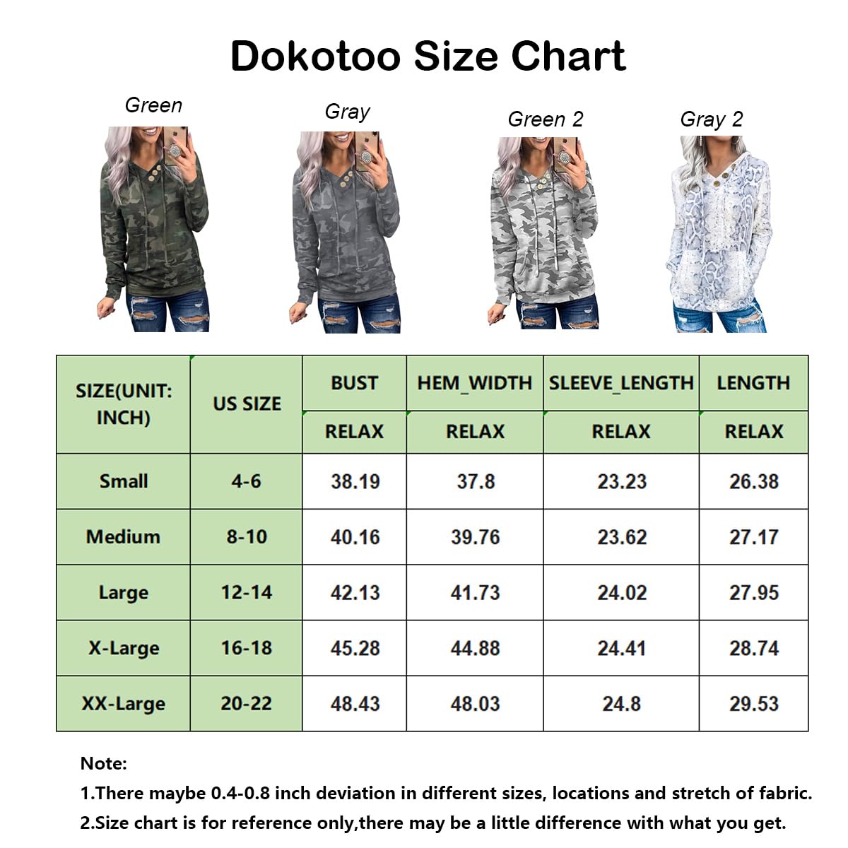 Women's Casual Long Sleeve Hoodies Sweatshirts Drawstring Pullover Tunic Tops With Pockets