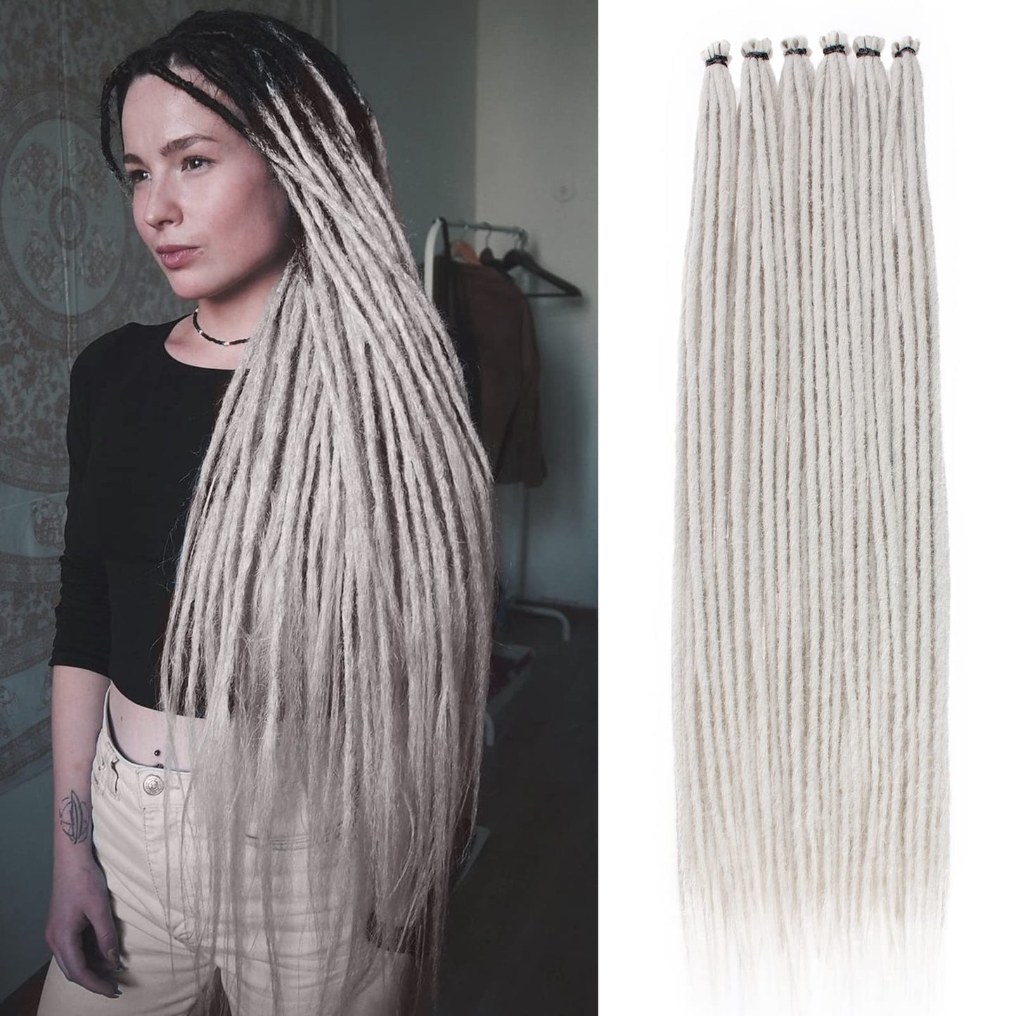Dreadlock Extensions Hippie Single Ended Dreads