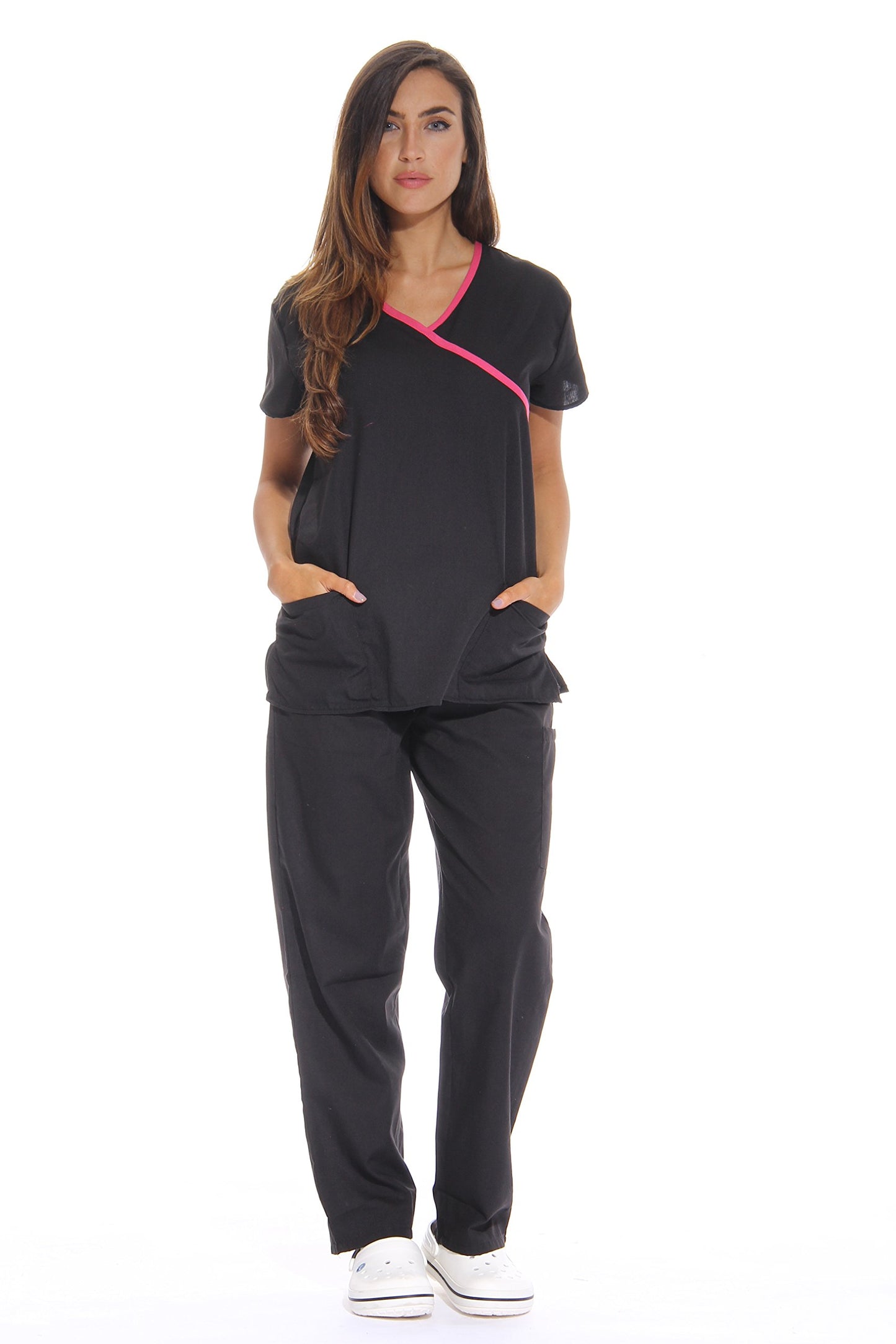 Just Love Women's Scrub Sets Medical Scrubs (Mock Wrap)